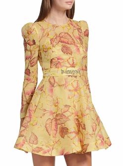 Style 1-3277821874-649 Zimmermann Yellow Size 2 Silk Sorority Rush Cocktail Dress on Queenly