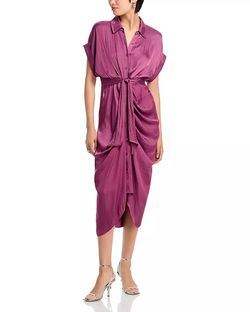 Style 1-3488112043-1498 STEVE MADDEN Pink Size 4 High Neck Polyester Cocktail Dress on Queenly