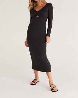 Style 1-3663516846-892 Z Supply Black Size 8 Spandex Cocktail Dress on Queenly