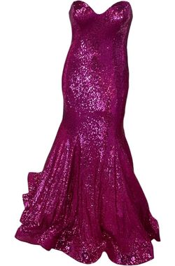 Style 1-3707096915-472 FAVIANA Pink Size 16 Sweetheart Summer Barbiecore Plus Size Mermaid Dress on Queenly