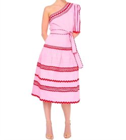 Style 1-585871839-892 Flora Bea Pink Size 8 1-585871839-892 Pockets Cocktail Dress on Queenly