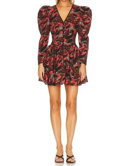 Style 1-61300602-149 Cleobella Red Size 12 Free Shipping Sleeves Mini Cocktail Dress on Queenly