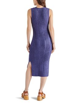 Style 1-642816214-74 STEVE MADDEN Purple Size 4 Pattern Prom Cocktail Dress on Queenly