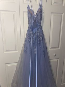 Blue Size 00 A-line Dress on Queenly