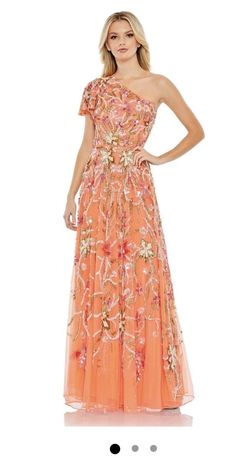 Style 5617 Mac Duggal Orange Size 8 5617 Jersey A-line Dress on Queenly