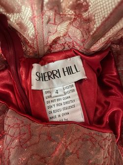 Sherri Hill Red Size 4 Mini Strapless Cocktail Dress on Queenly