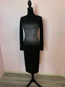 Dress the Population Black Size 4 High Neck 50 Off Cocktail Dress on Queenly