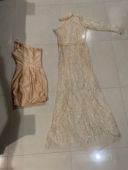 Nude Size 8 Mermaid Dress on Queenly