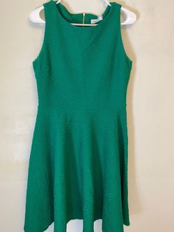 Calvin Klein Green Size 6 Floor Length Military Wedding Guest A-line Dress on Queenly