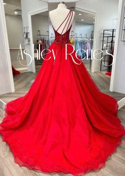 Sherri Hill Red Size 8 Medium Height Jersey A-line Dress on Queenly