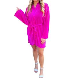 Style 1-1058341733-892 MABLE Pink Size 8 Tall Height Polyester Belt Magenta Cocktail Dress on Queenly