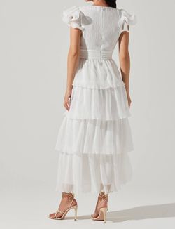 Style 1-1115884550-149 ASTR White Size 12 Tulle Side Slit Ruffles Cocktail Dress on Queenly