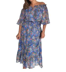 Style 1-1206884896-70 Veronica M Blue Size 0 Print Sleeves Straight Dress on Queenly