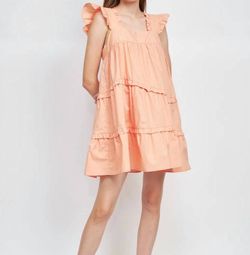 Style 1-1286776815-149 En Saison Orange Size 12 Mini Ruffles Sorority Cocktail Dress on Queenly