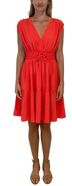 Style 1-1326901905-397 LONDON TIMES Orange Size 14 Free Shipping Coral Cocktail Dress on Queenly