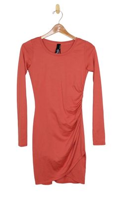 Style 1-151415986-70 bobi Orange Size 0 Long Sleeve 1-151415986-70 Cocktail Dress on Queenly