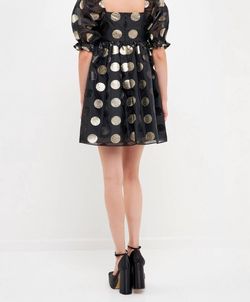 Style 1-1809865086-74 2.7 AUGUST APPAREL Black Size 4 Sleeves Mini Square Neck Cocktail Dress on Queenly