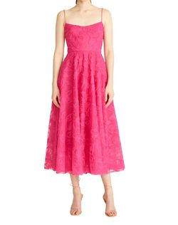 Style 1-1934457170-425 Monique Lhuillier Pink Size 8 Embroidery 50 Off Tulle Floral Cocktail Dress on Queenly