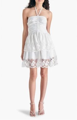 Style 1-2002955102-149 STEVE MADDEN White Size 12 Free Shipping Engagement Sorority Cocktail Dress on Queenly