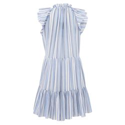 Style 1-2032239990-1498 Veronica Beard Blue Size 4 Keyhole Sorority High Neck Cocktail Dress on Queenly