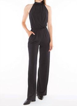 Style 1-2106300695-70 RIPLEY RADER Black Size 0 Jewelled Floor Length Free Shipping Pockets Jumpsuit Dress on Queenly