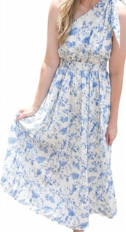 Style 1-2179915786-149 entro Blue Size 12 Free Shipping Tall Height Pockets Floral Cocktail Dress on Queenly