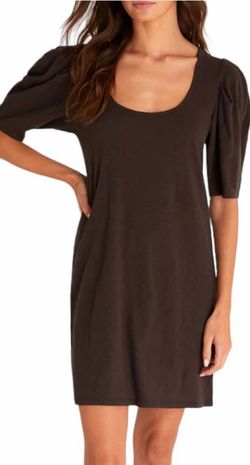 Style 1-2325588644-892 Z Supply Black Size 8 Jersey Sleeves Cocktail Dress on Queenly