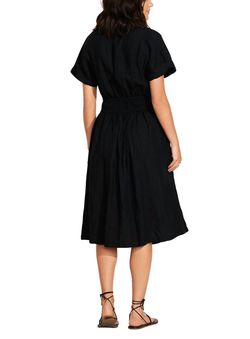 Style 1-2353770427-149 Vitamin A Black Tie Size 12 Pockets High Neck Cocktail Dress on Queenly