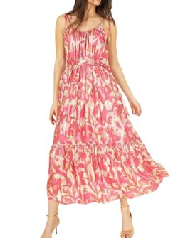 Style 1-2362799078-643 OMIKA Pink Size 0 Free Shipping Belt Straight Dress on Queenly