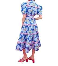 Style 1-2373554980-74 CELiA B Blue Size 4 Tall Height Belt Sleeves Pockets Cocktail Dress on Queenly