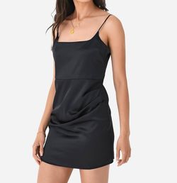 Style 1-2462562798-74 DELUC Black Size 4 Polyester Spandex Cocktail Dress on Queenly