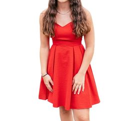 Style 1-2488775750-70 Lauren James Red Size 0 Sorority Rush Tall Height Mini Sorority Cocktail Dress on Queenly