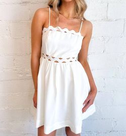 Style 1-2502174654-149 Main Strip White Size 12 Sorority Free Shipping Mini Prom Cocktail Dress on Queenly