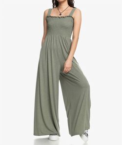 Style 1-277815388-892 ROXY Green Size 8 Straight Jumpsuit Dress on Queenly