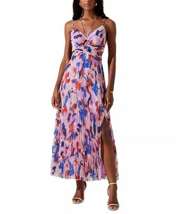 Style 1-2884899027-149 ASTR Pink Size 12 Pattern Free Shipping Turquoise Straight Dress on Queenly