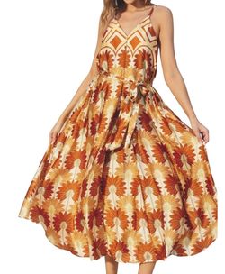 Style 1-2967071183-892 DRESS FORUM Brown Size 8 V Neck Straight Dress on Queenly