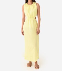 Style 1-3317686610-149 STARKx Yellow Size 12 Military Plus Size Straight Dress on Queenly