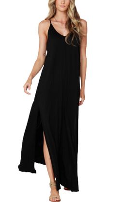 Style 1-3521051808-74 bobi Black Size 4 Straight Dress on Queenly