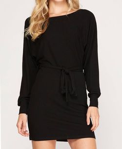 Style 1-3529373356-74 SHE + SKY Black Size 4 Long Sleeve Spandex Sleeves Cocktail Dress on Queenly