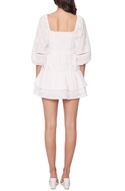 Style 1-3537081728-149 LOST + WANDER White Size 12 Sleeves Sorority Rush Cocktail Dress on Queenly