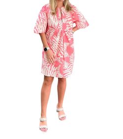 Style 1-3927218354-74 Flora Bea Pink Size 4 Sleeves Sorority Pockets Cocktail Dress on Queenly