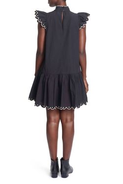 Style 1-41056150-74 COREY LYNN CALTER Black Size 4 Free Shipping High Neck Summer Cocktail Dress on Queenly