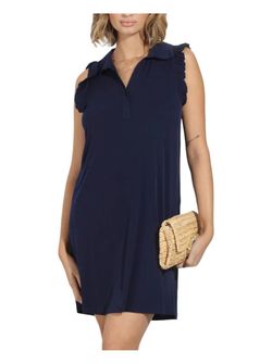 Style 1-4151987154-70 Veronica M Blue Size 0 Mini Sorority Navy Cocktail Dress on Queenly