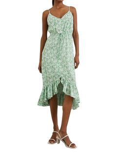 Style 1-4174610060-892 Rails Green Size 8 Pattern A-line Spaghetti Strap Cocktail Dress on Queenly