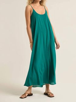 Style 1-4254157430-70 Z Supply Green Size 0 Teal Military Floor Length Straight Dress on Queenly