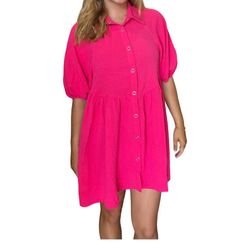 Style 1-4291098137-74 Meet Me in Santorini Pink Size 4 1-4291098137-74 Sorority Summer Cocktail Dress on Queenly