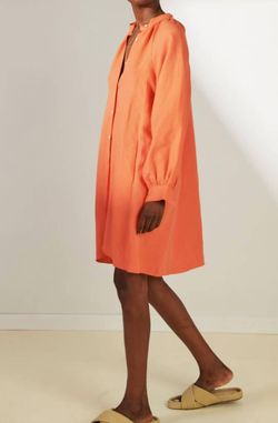 Style 1-76973626-70 LEMLEM Orange Size 0 Long Sleeve Coral Cocktail Dress on Queenly