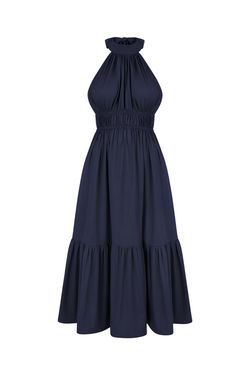 Style 1-889771182-70 MONICA NERA Blue Size 0 Free Shipping Navy A-line Cocktail Dress on Queenly