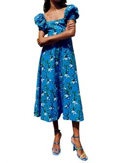 Style 1-957994432-74 De Loreta Blue Size 4 Free Shipping Sleeves Cocktail Dress on Queenly