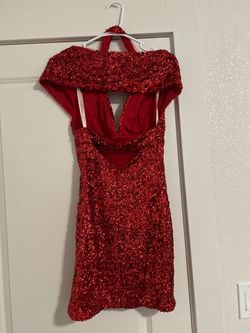 Sherri Hill Red Size 2 Pageant Halter Nightclub Cocktail Dress on Queenly